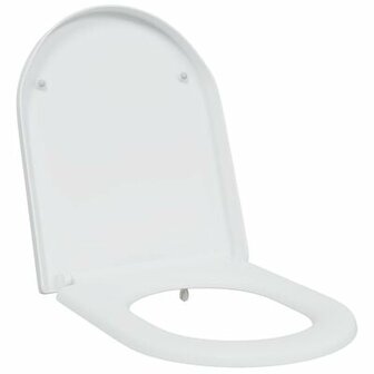 Snelsysteem Toiletbril met Zachte Sluit Duroplast Wit 2