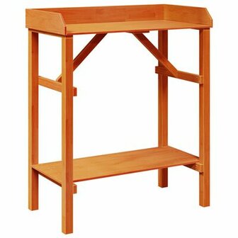 Oppottafel 75x40x90 cm massief grenenhout en acaciahout 2