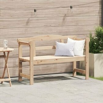Tuinbank 119x76x44 cm massief grenenhout 1