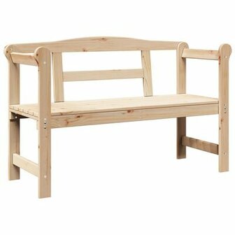 Tuinbank 119x76x44 cm massief grenenhout 2
