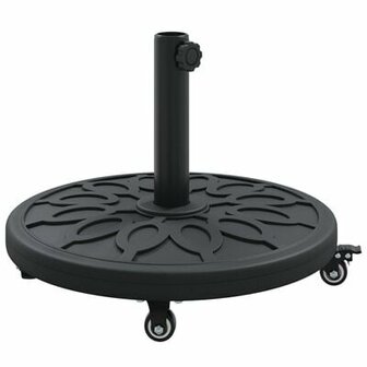 Parasolvoet met wielen voor &Oslash;38-48 mm palen 13 kg rond 2