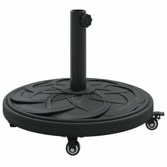 Parasolvoet met Wielen voor &Oslash;38-48 mm Palen 13 kg Rond 2