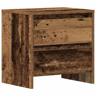 Nachtkastje Oud Hout 45x34x44.5 cm Bewerkt Hout 2