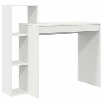 Computerbureau Wit Gefabriceerd hout Compact Opslag 2