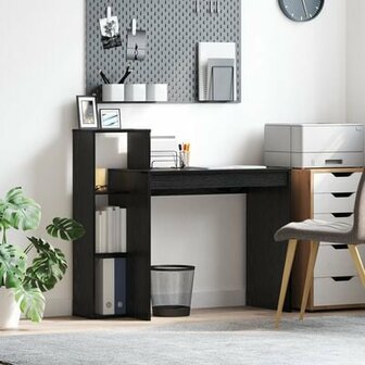 Computer Bureau Zwart eiken Gefabriceerd hout, zwart eiken fineer 1
