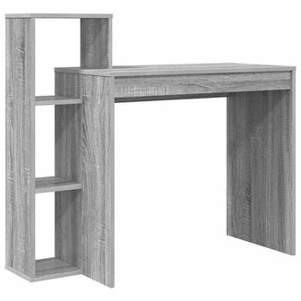 Computerbureau Grijs sonoma Spaanplaat Middelgroot Planken 2