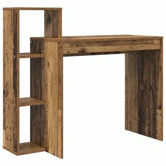 Computerbureau Oud hout Bewerkt hout Medium Computerbureau 2