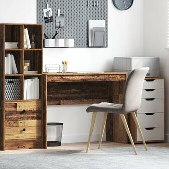 Schrijfbureau Oud Hout Bewerkt Hout 100 x 40 x 76 cm Duurzaam 1