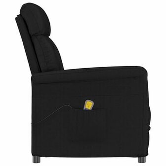 Massagestoel microvezelstof zwart 1