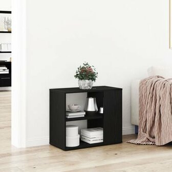 Dressoir Zwart Eik 60x30x50 cm Bewerkt Hout 1