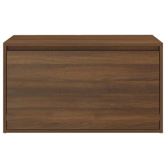 Halbankje 80x40x45 cm bewerkt hout bruin eikenkleur 6