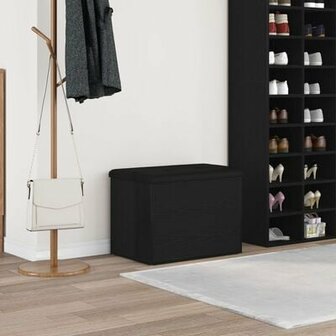 Opslagbank Zwart Eiken 60x40x45 cm Houtmateriaal 1