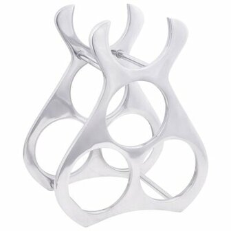 Wijnrek Zilver 23x14x28 cm Aluminium 2