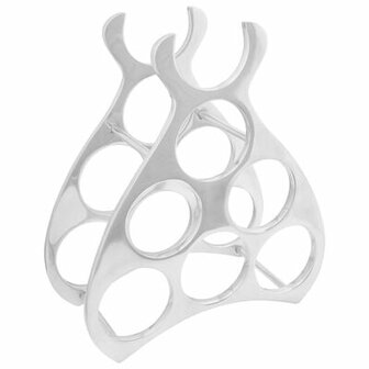 Flessenrek Zilver 38 x 33 x 13 cm Aluminium 2