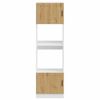 Ovenkasten 2 st Porto bewerkt hout artisanaal eikenkleurig 4