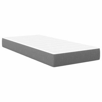 Pocketvering Matras Lichtgrijs Medium 80x200x20 cm Stof 2