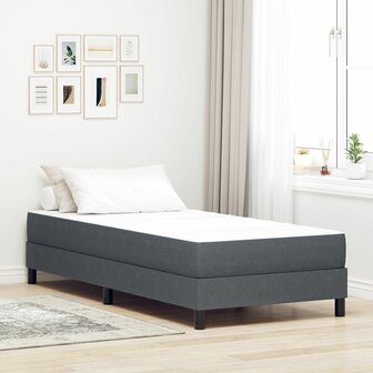 Pocketvering Matras Donkergrijs Medium 90x190x20 cm Stof 1