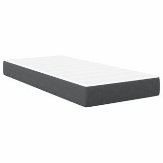 Pocketvering Matras Donkergrijs Medium 90x190x20 cm Stof 2