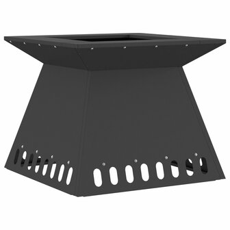 Vuurkorf 48x48x40 cm staal zwart 2