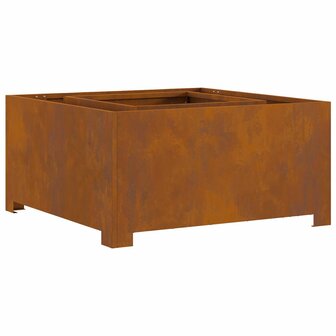Vuurkorf vierkant 80x80x40 cm cortenstaal 2