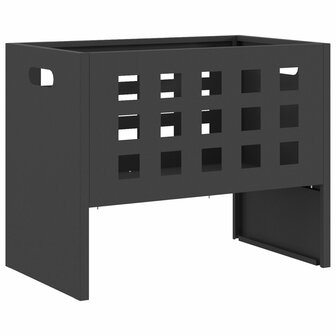 Vuurkorf rechthoekig 50x30x40 cm staal zwart 2