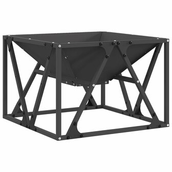 Vuurkorf vierkant 50x50x35 cm staal zwart 2