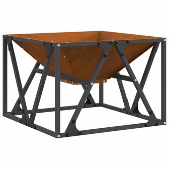 Vuurkorf vierkant 50x50x35 cm cortenstaal 2