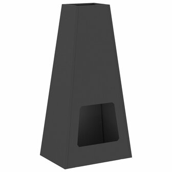 Vuurkorf 50x35x100 cm staal zwart 2