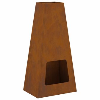 Vuurkorf 50x35x100 cm cortenstaal 2