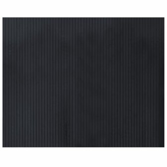 Vloerkleed rechthoekig 80x100 cm bamboe zwart 2