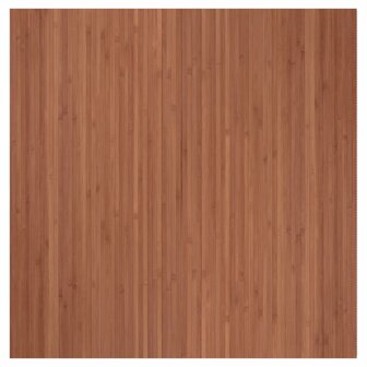 Vloerkleed rechthoekig 100x100 cm bamboe bruin 2