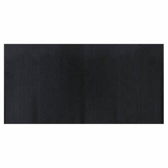 Vloerkleed rechthoekig 100x200 cm bamboe zwart 2