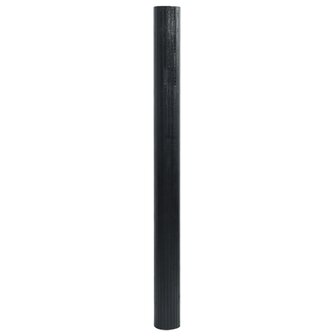Vloerkleed rechthoekig 100x200 cm bamboe zwart 3