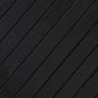 Vloerkleed rechthoekig 100x200 cm bamboe zwart 7