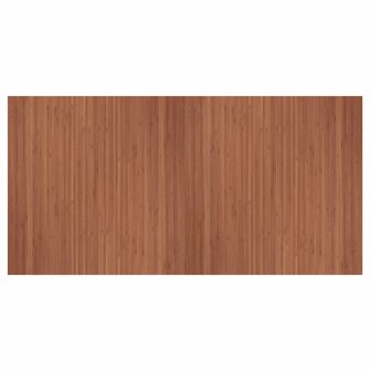 Vloerkleed rechthoekig 100x200 cm bamboe bruin 2