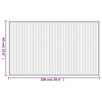 Vloerkleed rechthoekig 60x100 cm bamboe zwart 8