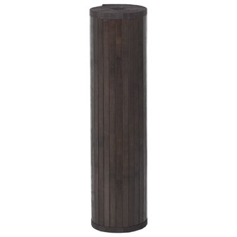 Vloerkleed rechthoekig 70x100 cm bamboe donkerbruin 3