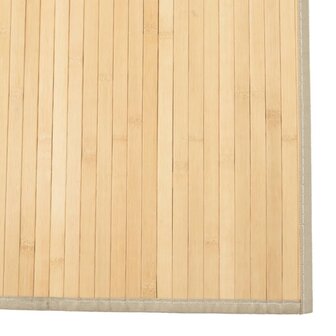Vloerkleed rechthoekig 80x100 cm bamboe lichtnaturel 6