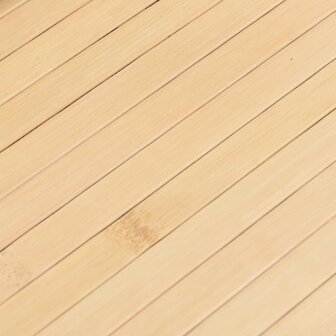 Vloerkleed rechthoekig 80x200 cm bamboe lichtnaturel 7