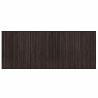 Vloerkleed rechthoekig 80x200 cm bamboe donkerbruin 2
