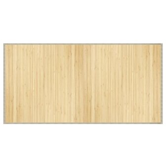 Vloerkleed rechthoekig 100x200 cm bamboe lichtnaturel 2
