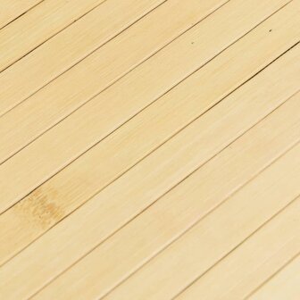 Vloerkleed rechthoekig 100x200 cm bamboe lichtnaturel 7