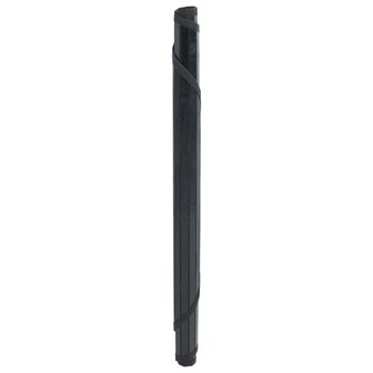 Vloerkleed rond 80 cm bamboe zwart 3