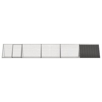 Konijnenhok 504,5x80,5x71 cm gegalvaniseerd staal antraciet 3