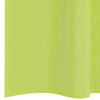 Gordijnen voile met roedezakken 2 st appelgroen 6