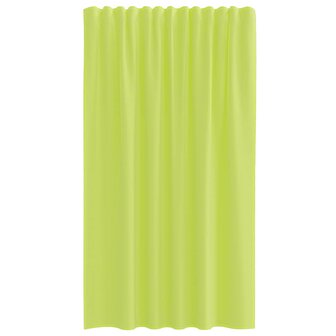 Gordijnen voile met roedezakken 2 st appelgroen 4
