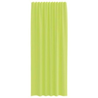 Gordijnen voile met roedezakken 2 st appelgroen 4