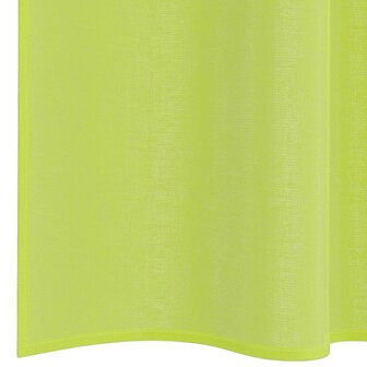 Gordijnen voile met roedezakken 2 st appelgroen 6