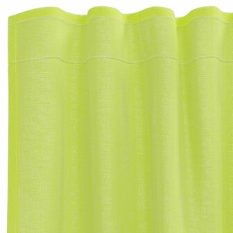 Gordijnen voile met roedezakken 2 st appelgroen 5