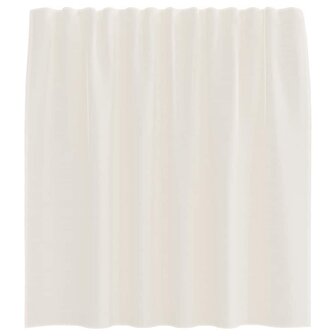 Gordijnen voile met roedezakken 2 st cr&egrave;mekleurig 4